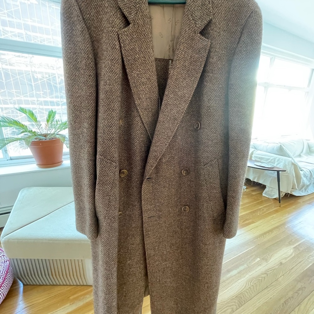 Vintage Christian Dior Tweed Long Coat A++